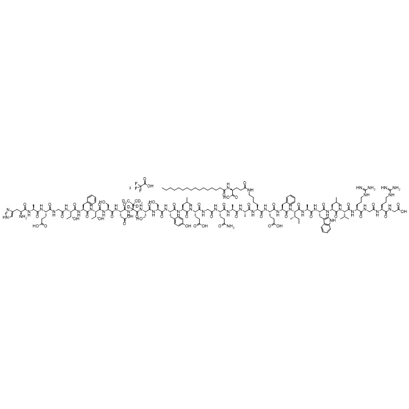 Show details for Liraglutide-d8 Tri-TFA Salt Picture of Liraglutide-d8 Tri-TFA Salt