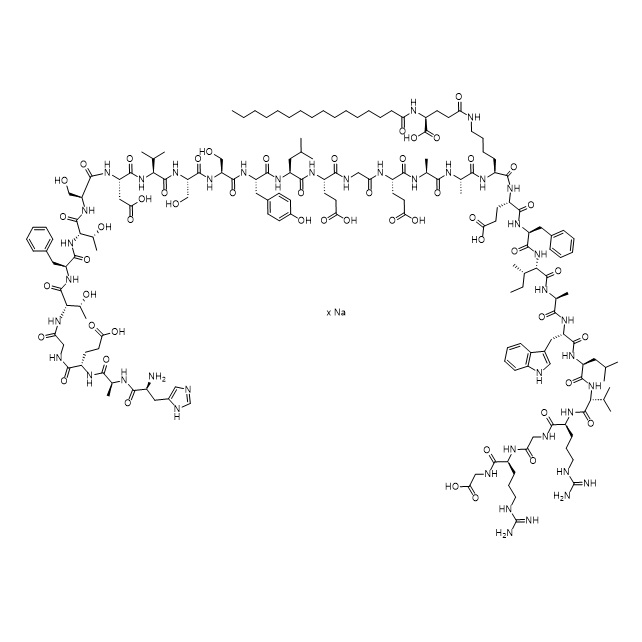 Picture of Liraglutide Glu (17) Impurity Na Salt