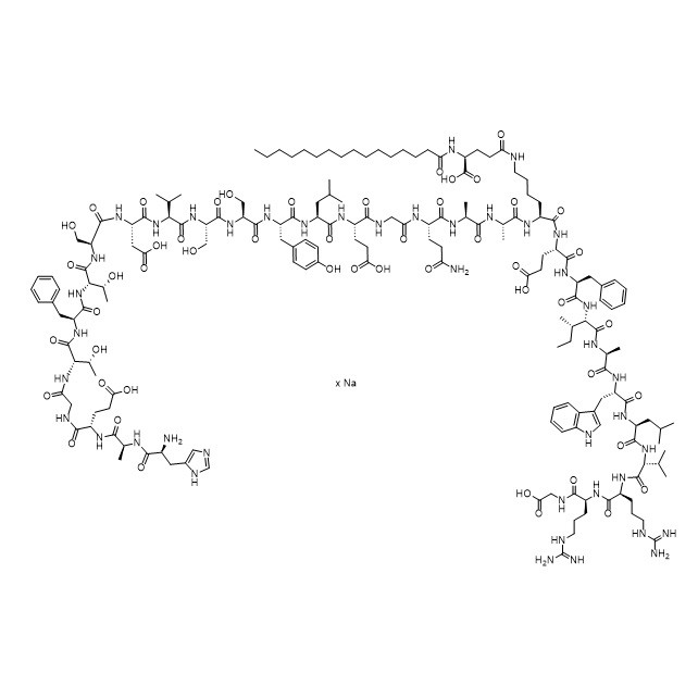 Picture of Liraglutide Des-Gly (29) Impurity Na Salt