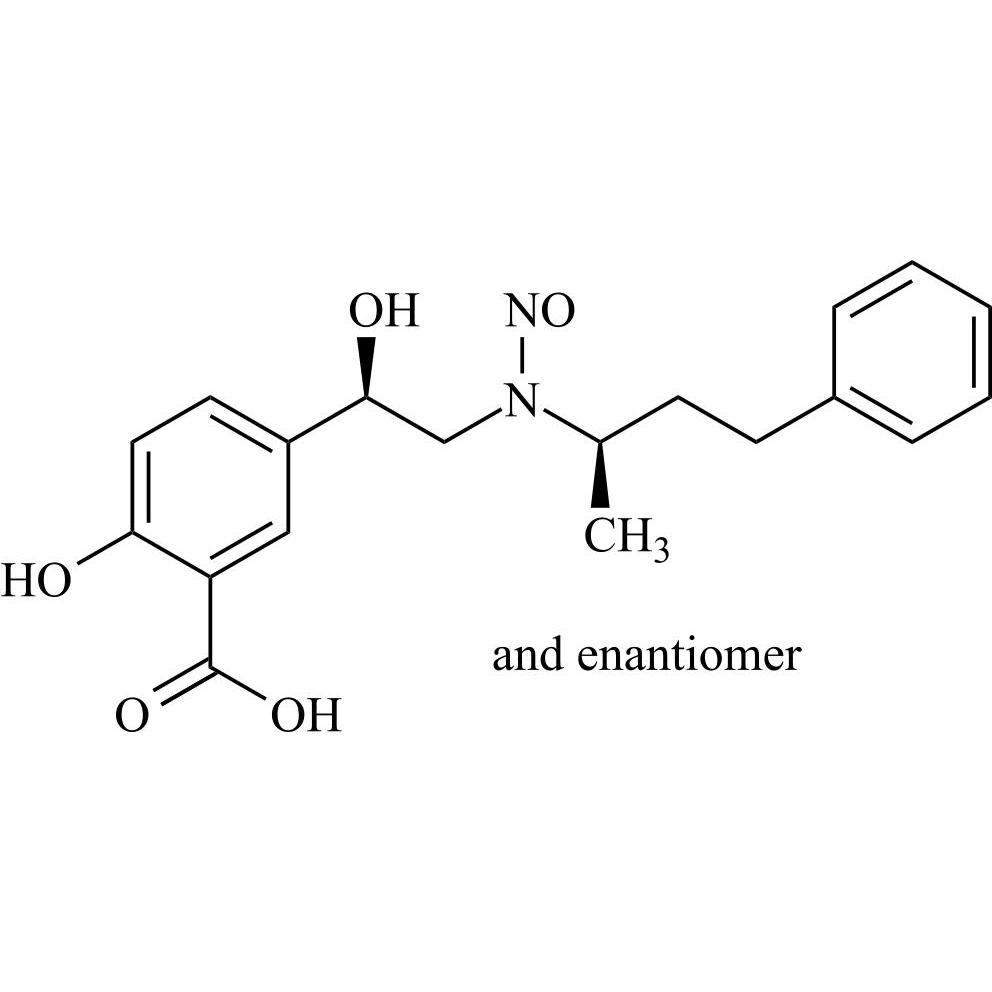 Show details for N-Nitroso Labetalol EP Impurity A (N-Nitroso Labetalol USP Related Compound A) ((R,R)-Isomer and Enantiomer) Picture of N-Nitroso Labetalol EP Impurity A (N-Nitroso Labetalol USP Related Compound A) ((R,R)-Isomer and Enantiomer)