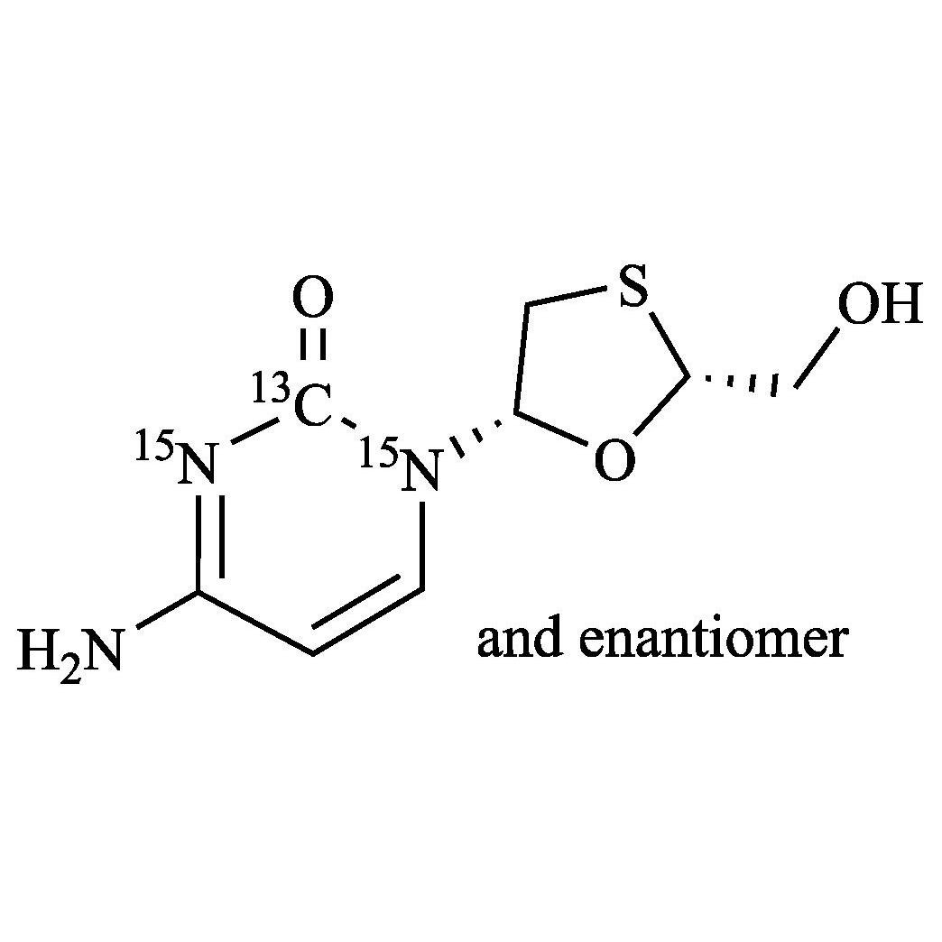Picture of Lamivudine-13C-15N2 (Mixture of Enantiomers)