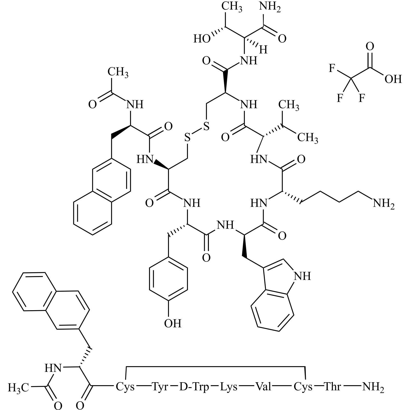 Picture of Lanreotide Impurity 4 Trifluoroacetate