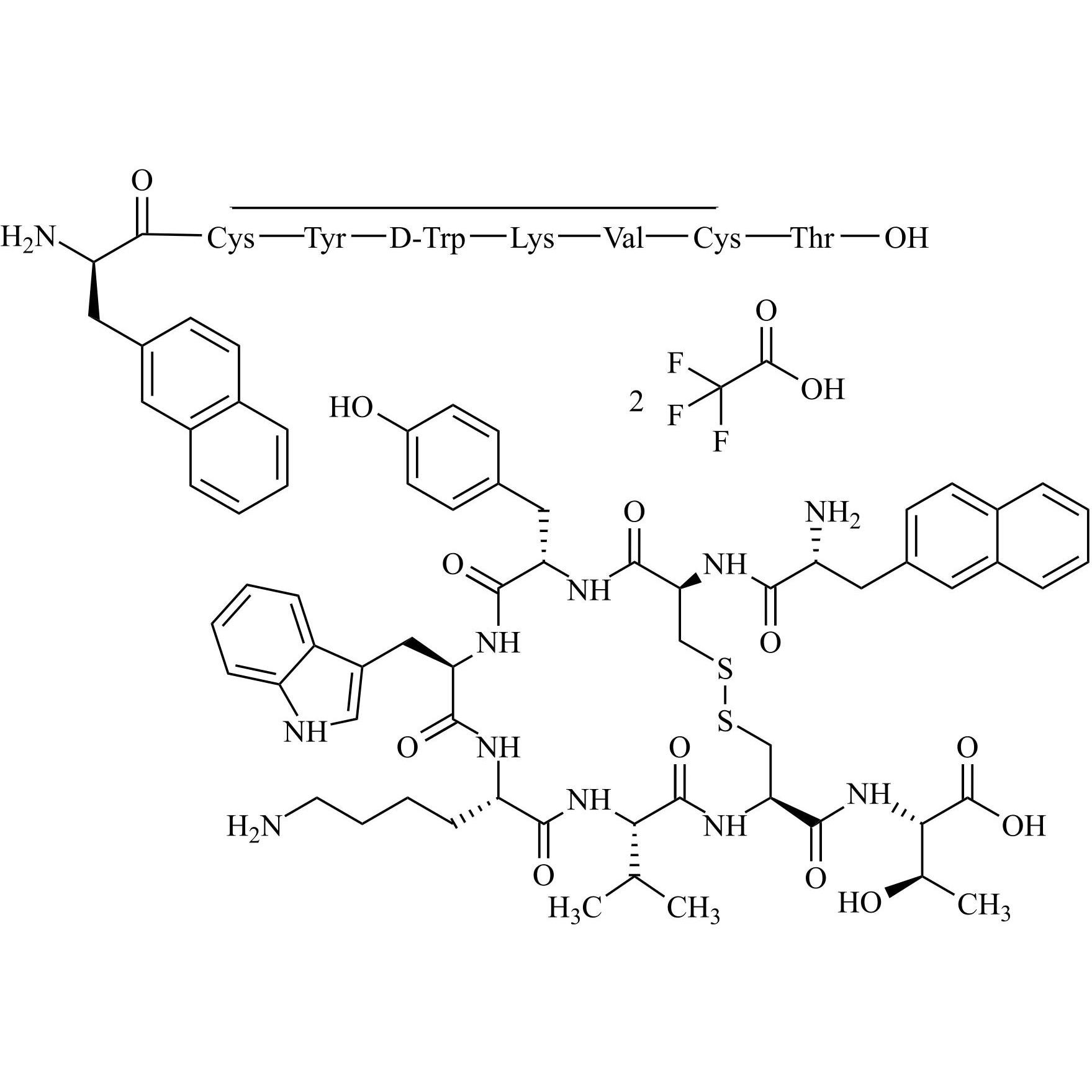 Picture of Lanreotide Impurity 7 Ditrifluoroacetate