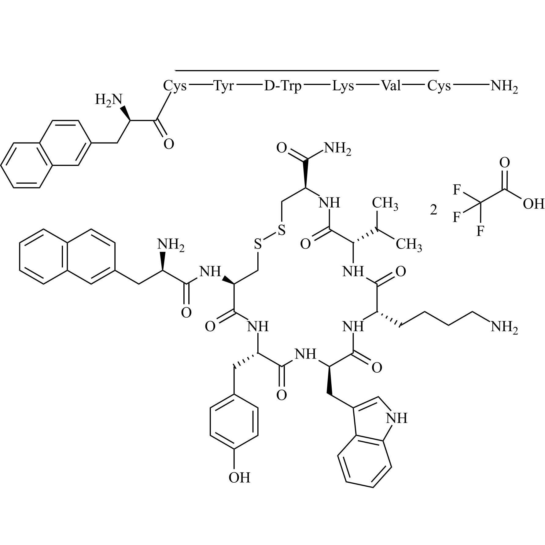 Picture of Lanreotide Impurity 8 Ditrifluoroacetate