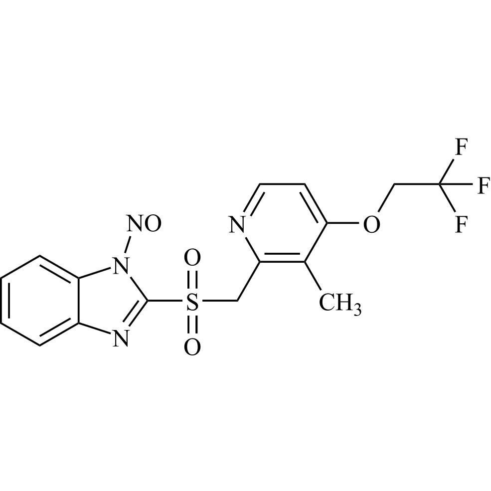 Picture of N-Nitroso Lansoprazole EP Impurity B (N-Nitroso Lansoprazole Sulfone)