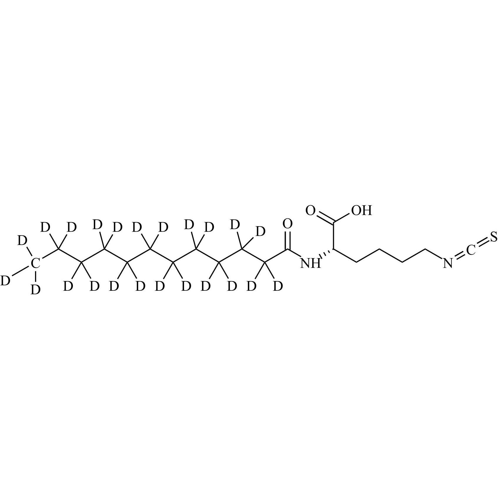 Show details for 6-Isothiocyanato-N-(1-oxododecyl)-L-Norleucine-d23 Picture of 6-Isothiocyanato-N-(1-oxododecyl)-L-Norleucine-d23