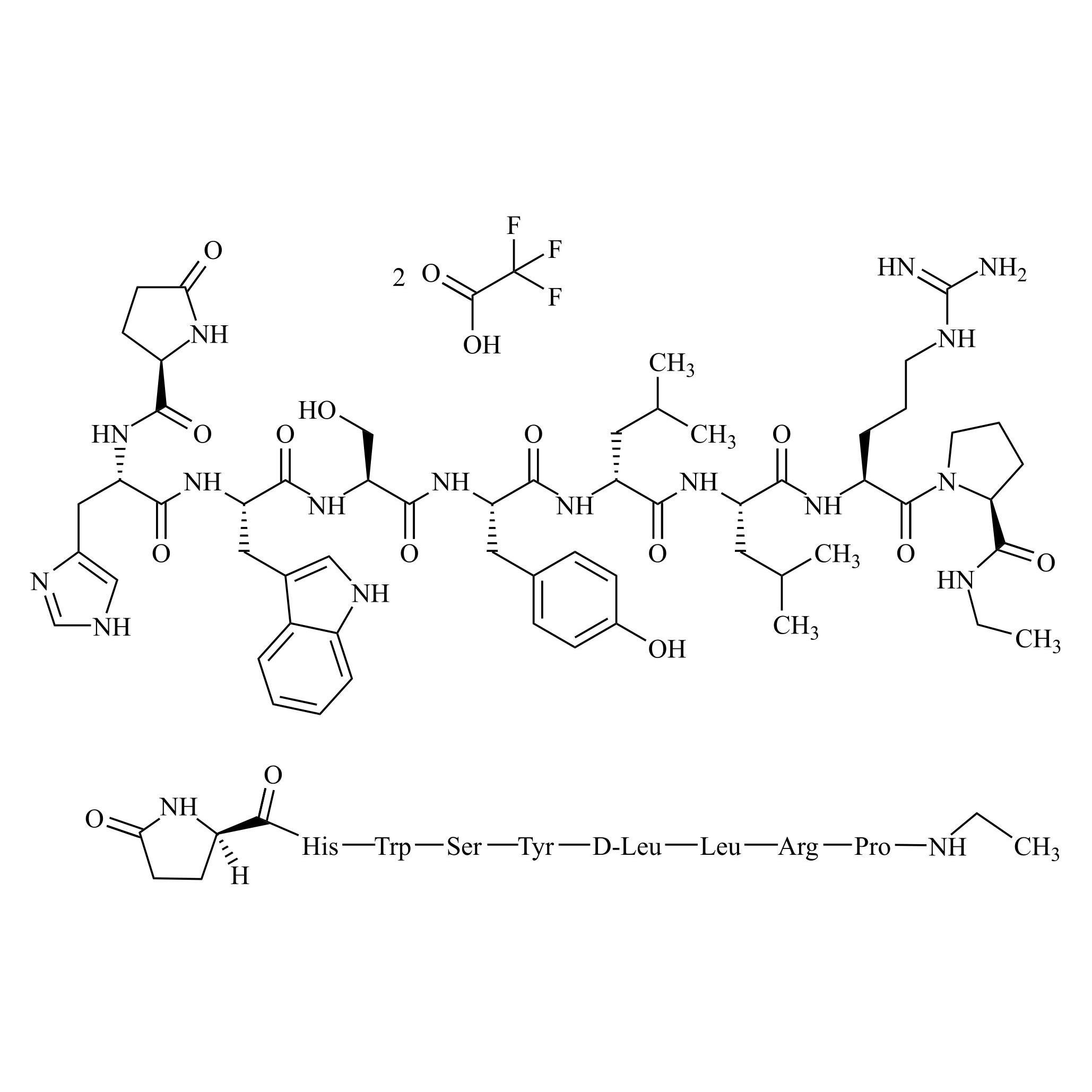 Picture of Leuprorelin (Leuprolide) EP Impurity I Ditrifluoroacetate
