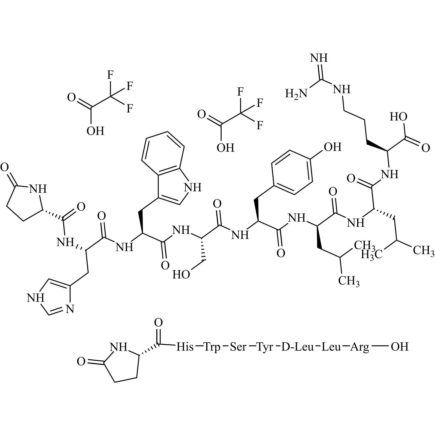 Picture of Leuprorelin (Leuprolide) Impurity 10 Ditrifluoroacetate