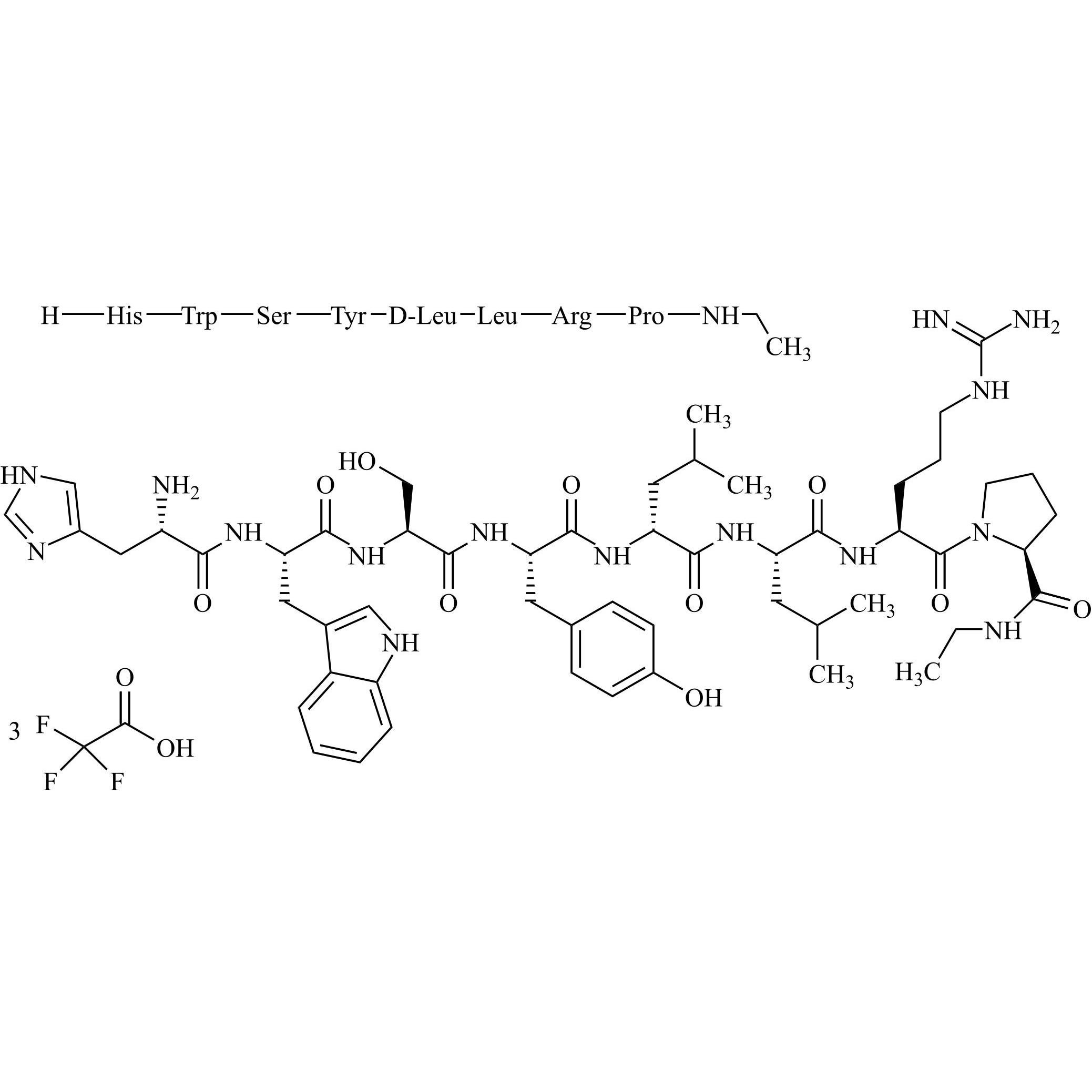 Picture of Leuprorelin (Leuprolide) Impurity 2 Tritrifluoroacetate