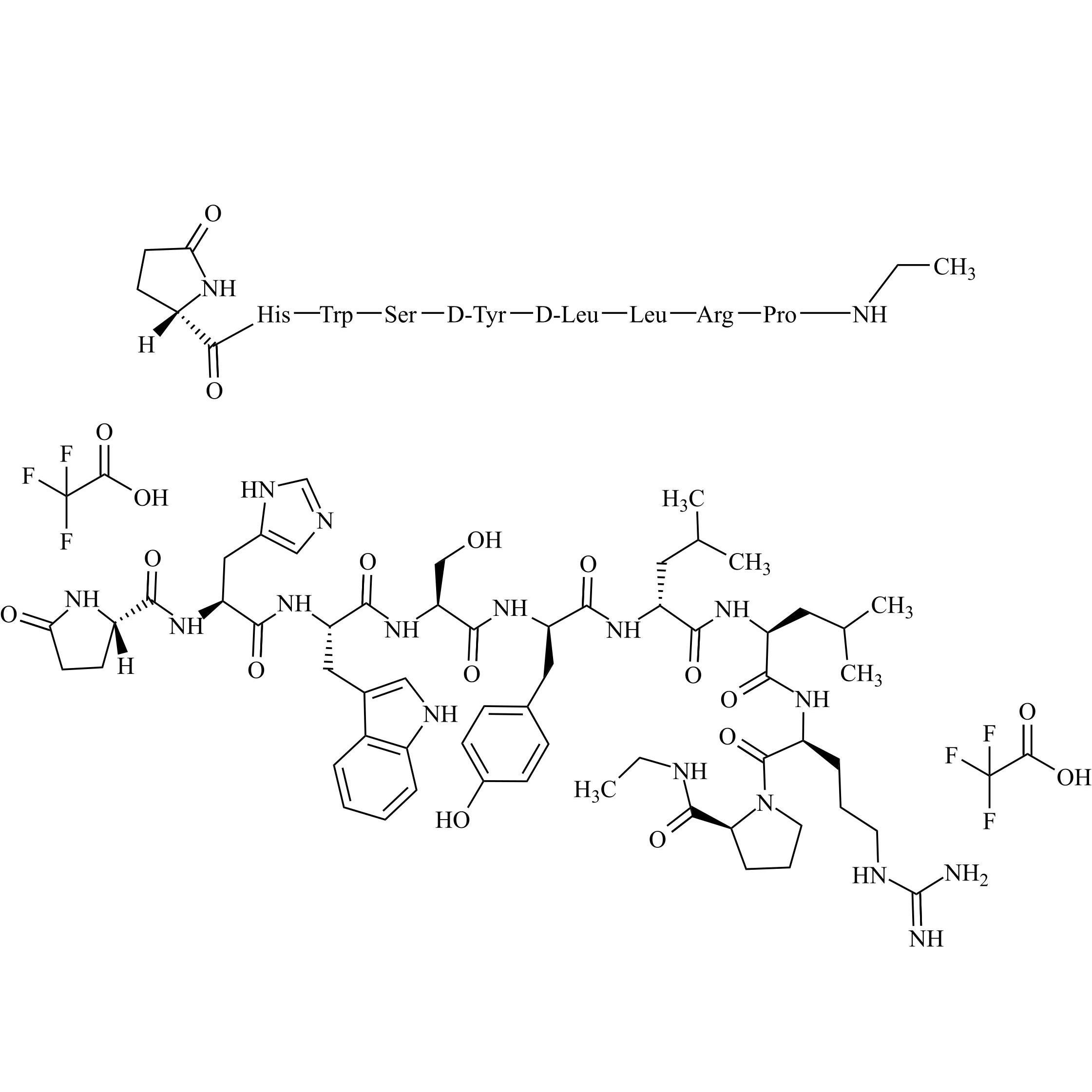 Picture of Leuprorelin (Leuprolide) EP Impurity G Ditrifluoroacetate