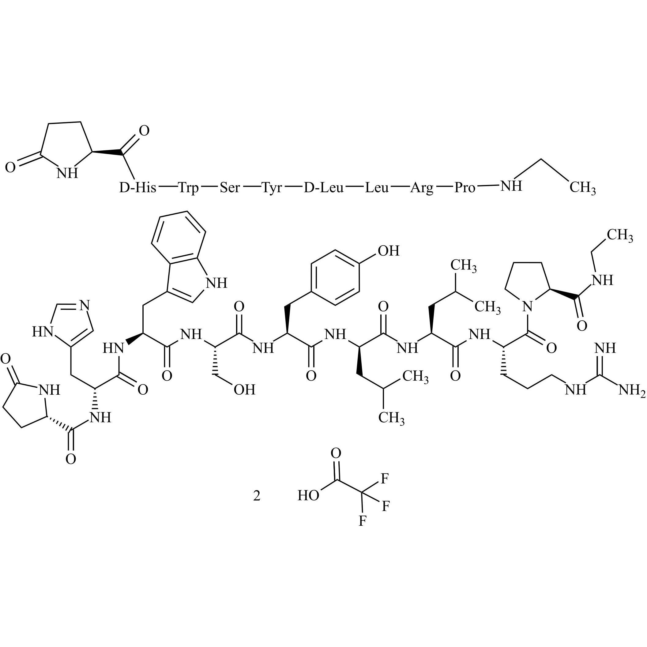 Picture of Leuprorelin (Leuprolide) EP Impurity B Ditrifluoroacetate