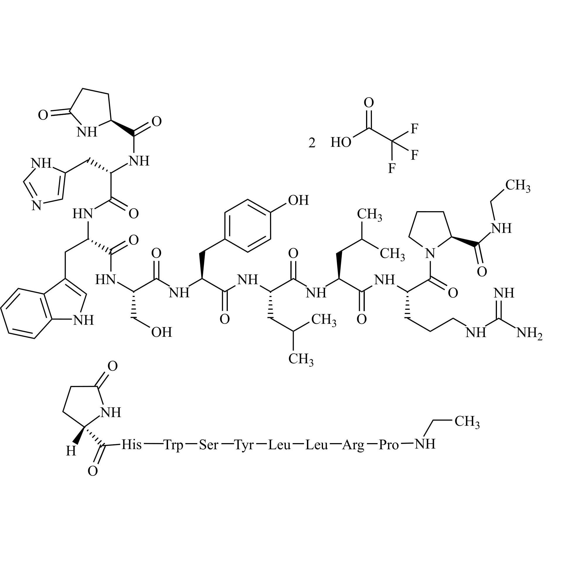 Picture of Leuprorelin (Leuprolide) EP Impurity C Ditrifluoroacetate