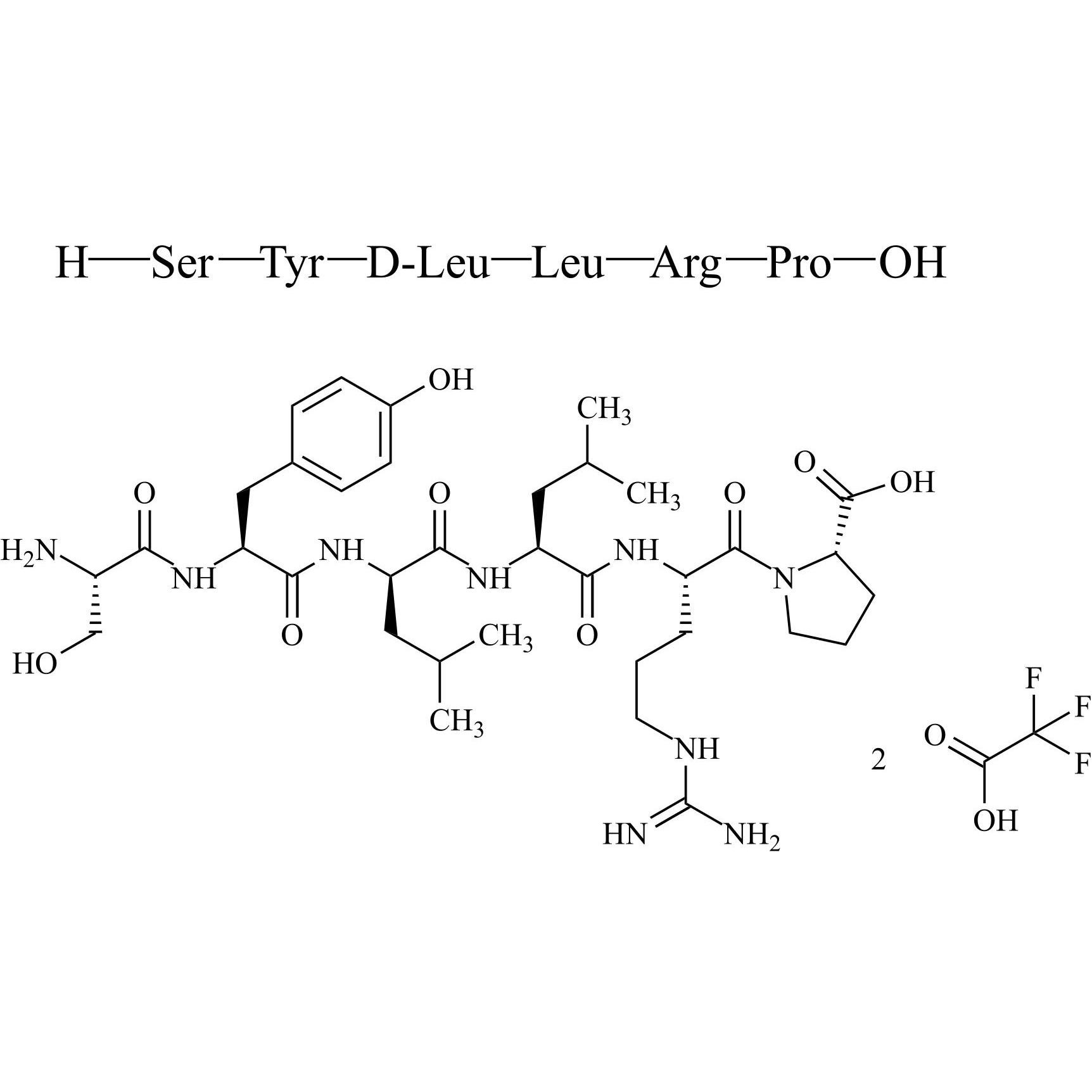 Picture of Leuprorelin (Leuprolide) Impurity 7  Ditrifluoroacetate