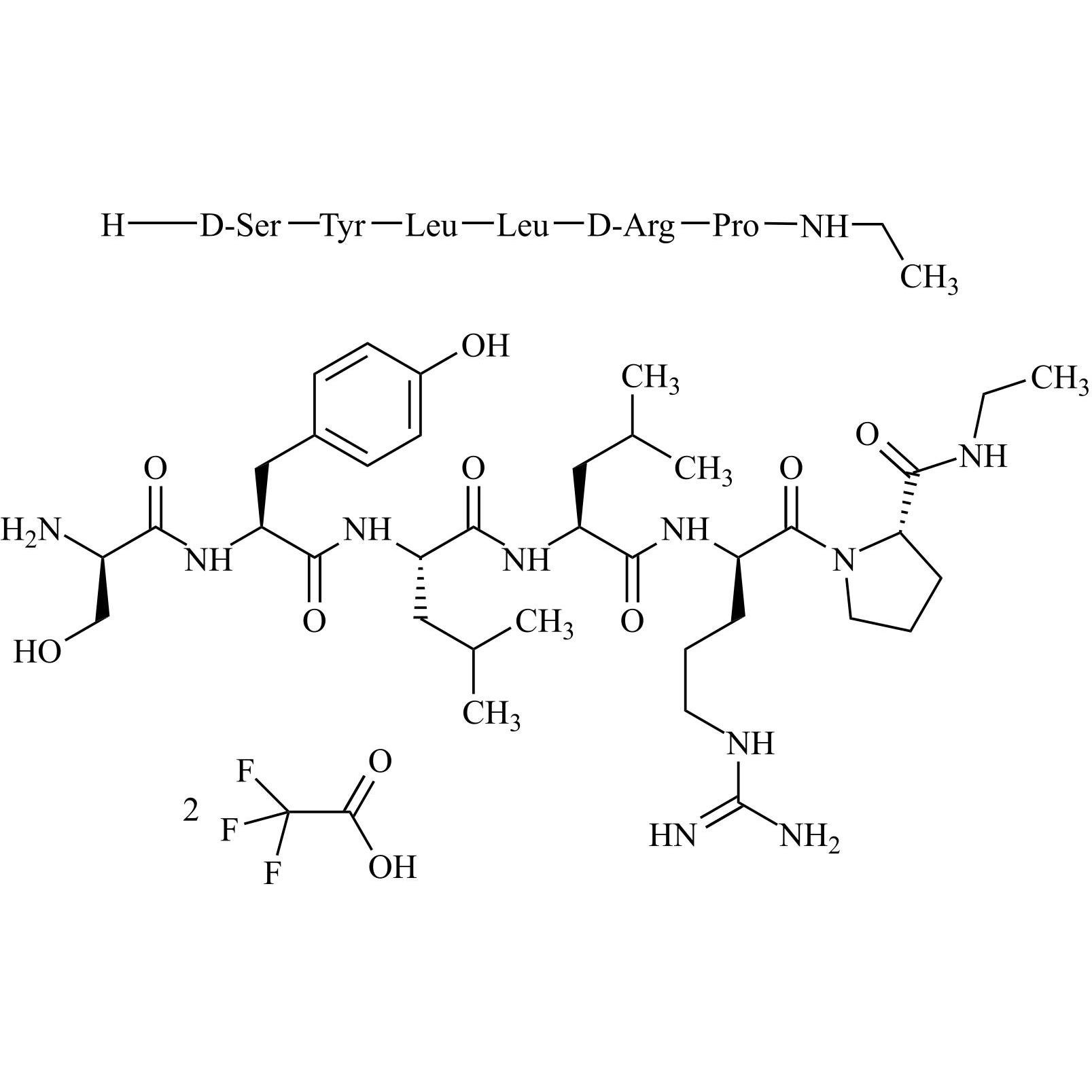 Picture of Leuprorelin (Leuprolide) Impurity 8 Ditrifluoroacetate