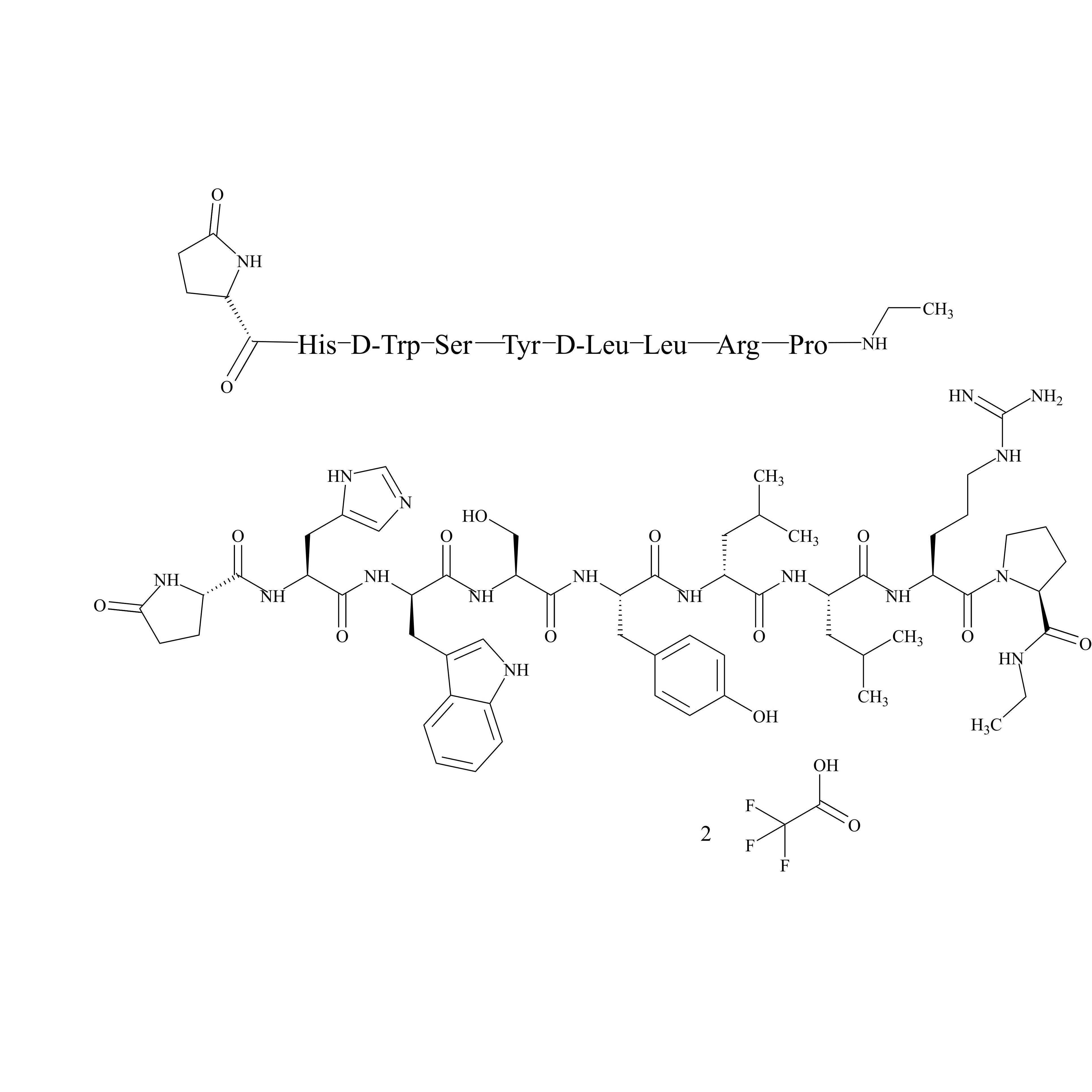 Picture of Leuprorelin (Leuprolide) EP Impurity E Ditrifluoroacetate