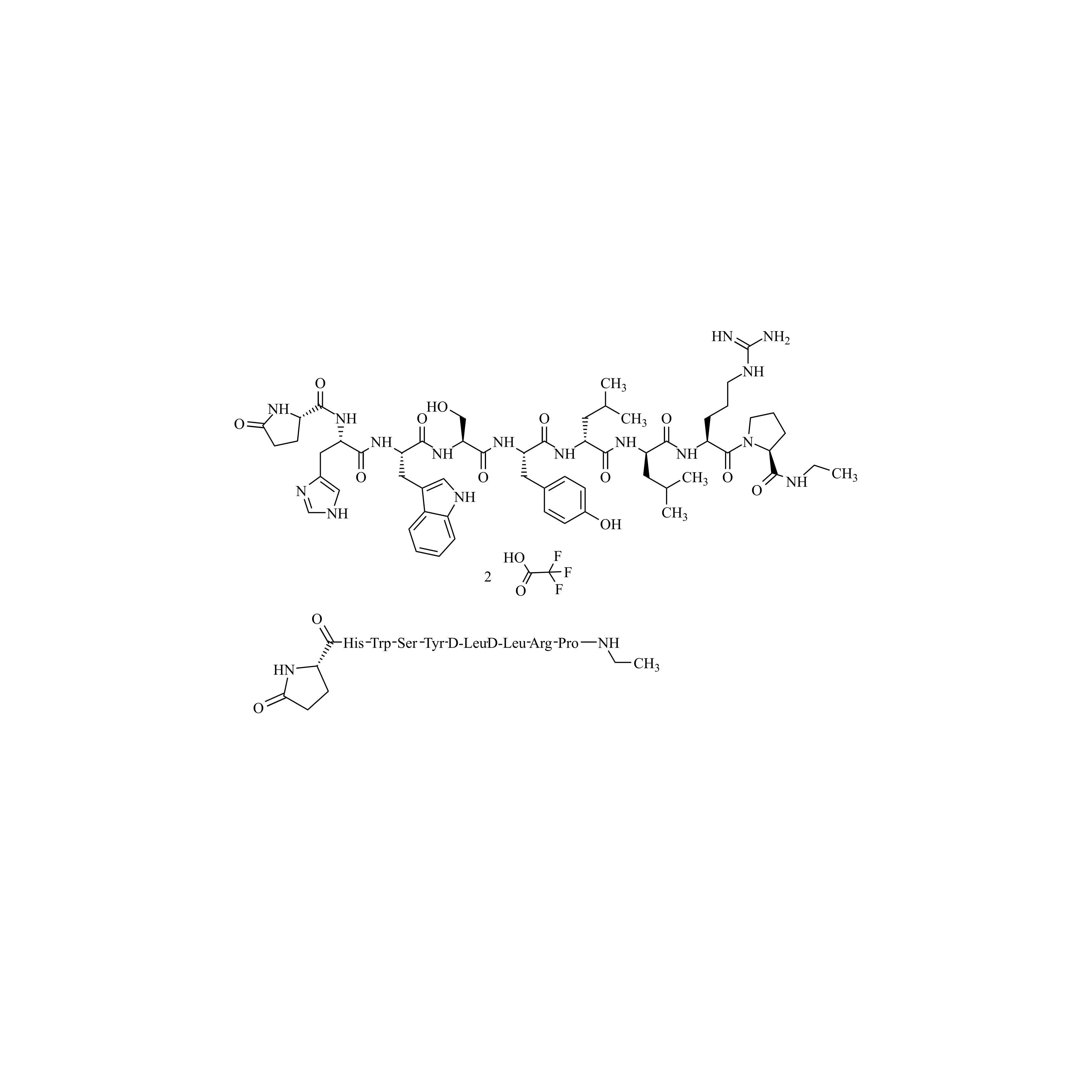 Picture of Leuprorelin (Leuprolide) EP Impurity H Ditrifluoroacetate
