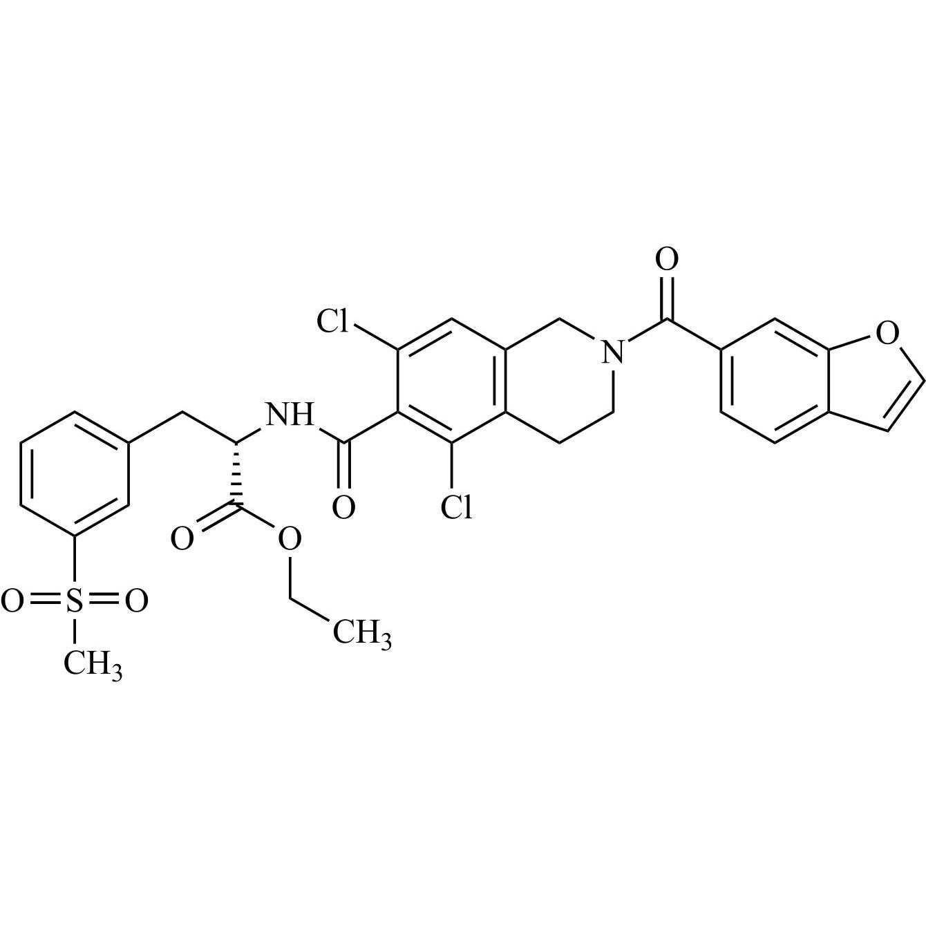 Picture of Lifitegrast Ethyl Ester Impurity