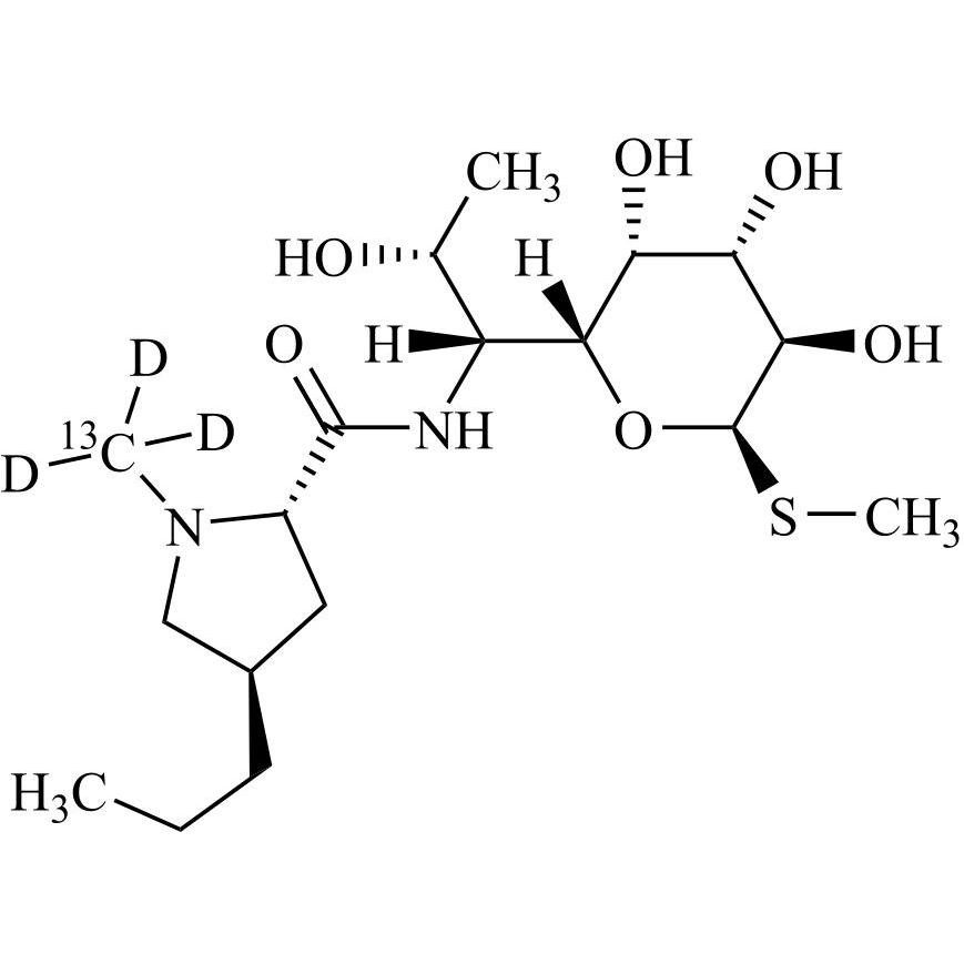 Show details for Lincomycin-13C-d3 (Clindamycin Phosphate EP Impurity A-13C-d3) Picture of Lincomycin-13C-d3 (Clindamycin Phosphate EP Impurity A-13C-d3)