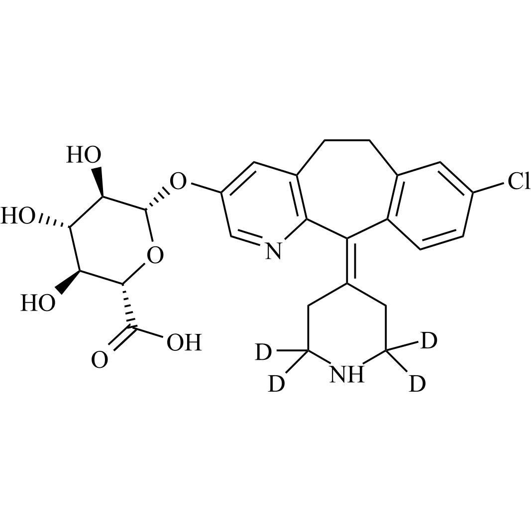 Show details for 3-Hydroxy Desloratadine-O-Glucuronide-d4 Picture of 3-Hydroxy Desloratadine-O-Glucuronide-d4