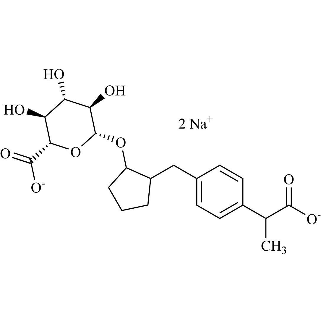 Show details for Hydroxy Loxoprofen Glucuronide Disodium Salt (Mixture of Diastereomers) Picture of Hydroxy Loxoprofen Glucuronide Disodium Salt (Mixture of Diastereomers)