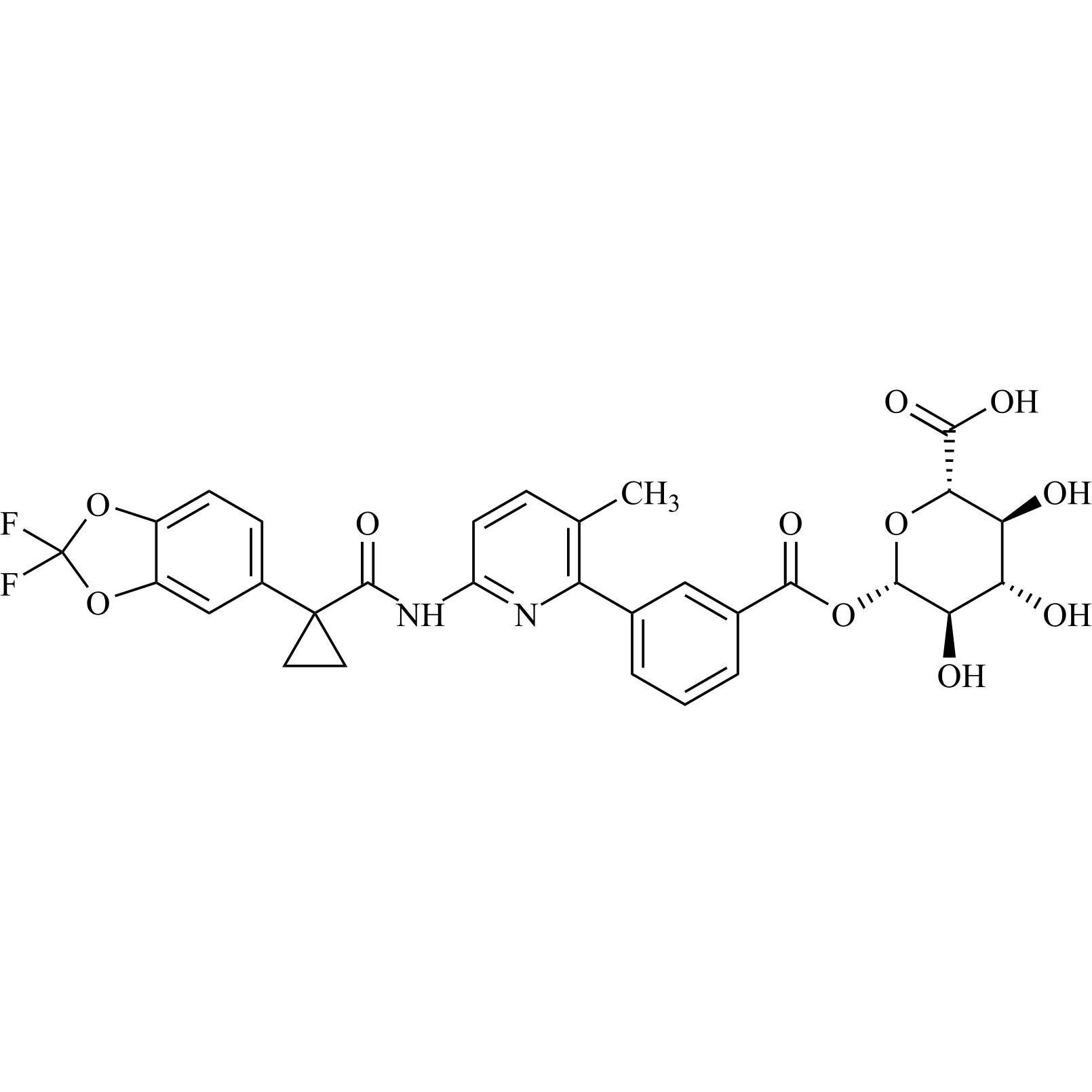 Show details for Lumacaftor Glucuronide Picture of Lumacaftor Glucuronide