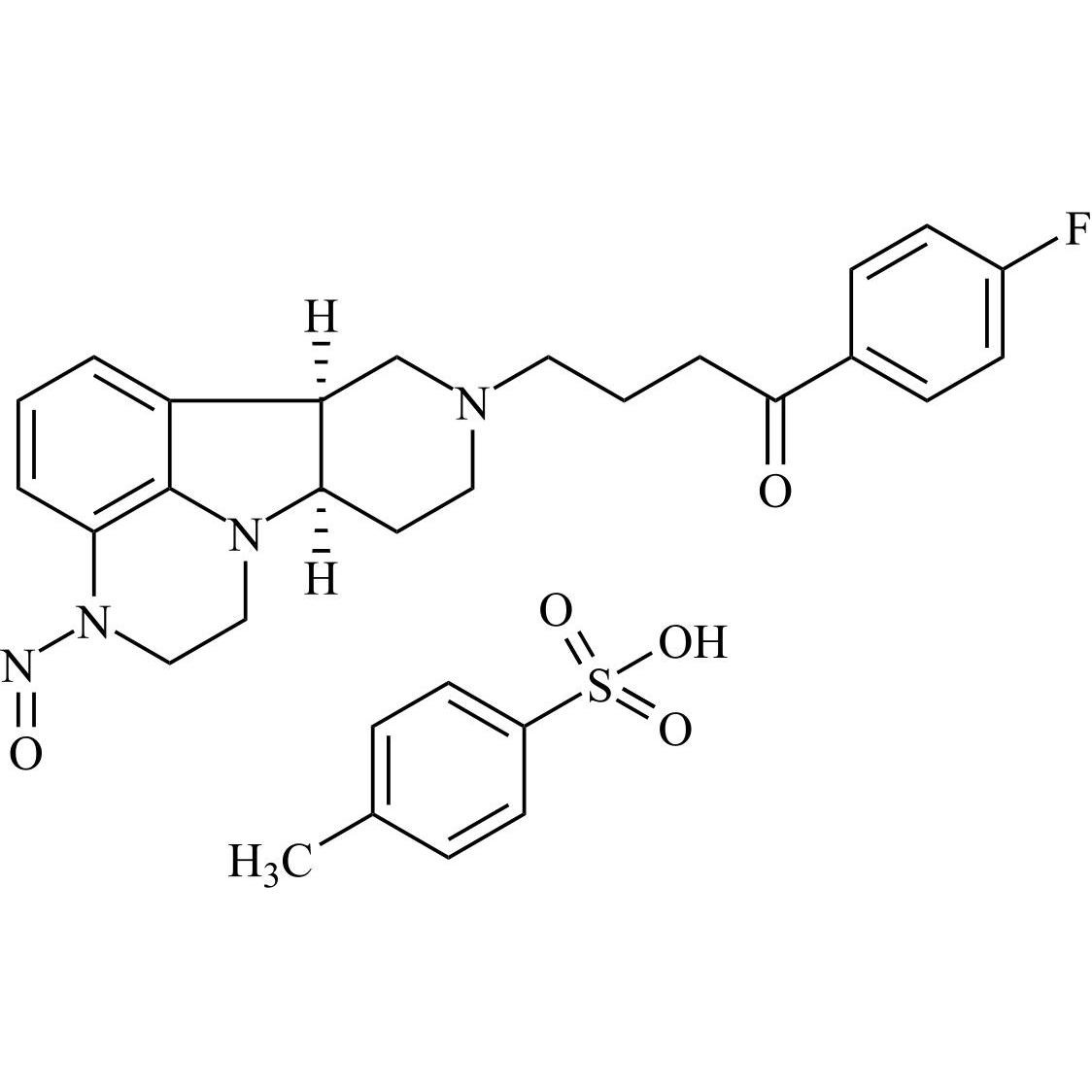 Show details for N-Nitroso Lumateperone Impurity 6 Enantiomer Tosylate Picture of N-Nitroso Lumateperone Impurity 6 Enantiomer Tosylate