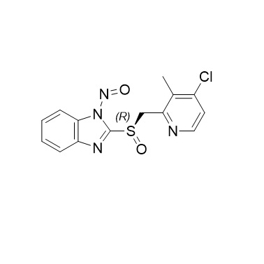 Show details for N-Nitroso Lansoprazole Chloro Impurity (R Isomer) Picture of N-Nitroso Lansoprazole Chloro Impurity (R Isomer)