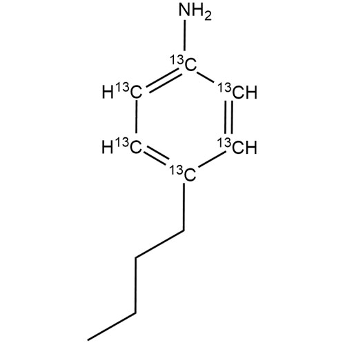 Show details for 4-butylaniline-13C6 Picture of 4-butylaniline-13C6