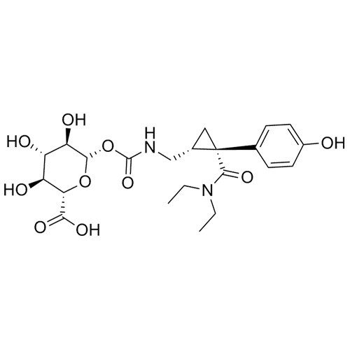 Show details for p-Hydroxy-Levomilnacipran Carbamoyl-beta-D-glucuronide Picture of p-Hydroxy-Levomilnacipran Carbamoyl-beta-D-glucuronide