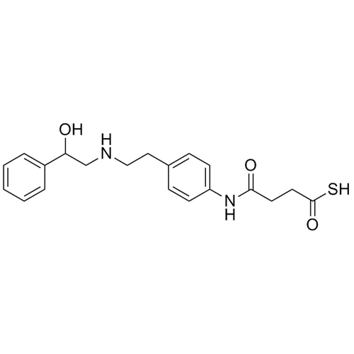 Show details for Mirabegron 4-oxobutanethioic S-Acid Impurity (Racemic Mixture) Picture of Mirabegron 4-oxobutanethioic S-Acid Impurity (Racemic Mixture)