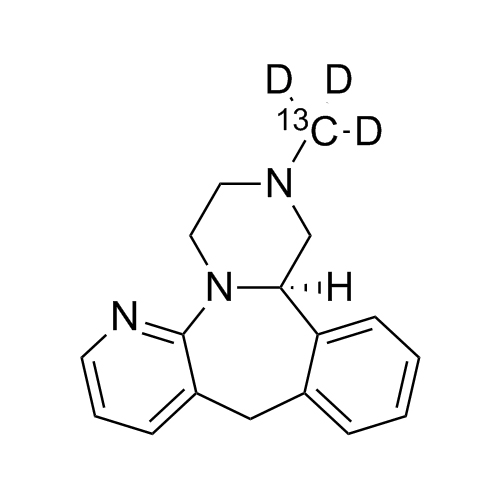 Show details for (R)-Mirtazapine-13C-d3 Picture of (R)-Mirtazapine-13C-d3