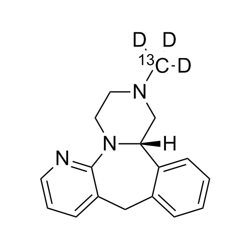 Show details for (S)-Mirtazapine-13C-d3 Picture of (S)-Mirtazapine-13C-d3