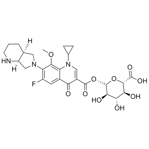Show details for Moxifloxacin acyl glucuronide Picture of Moxifloxacin acyl glucuronide