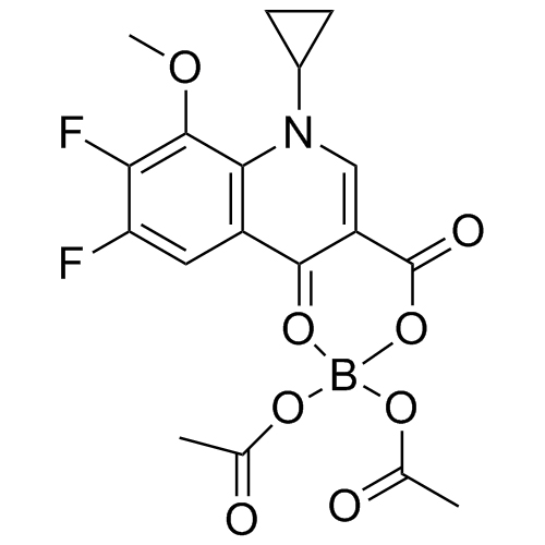 Picture of Mexifloxacin Boron Complex Impurity