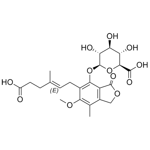 Show details for Mycophenolic Acid Phenyl beta-D-Glucuronide Picture of Mycophenolic Acid Phenyl beta-D-Glucuronide