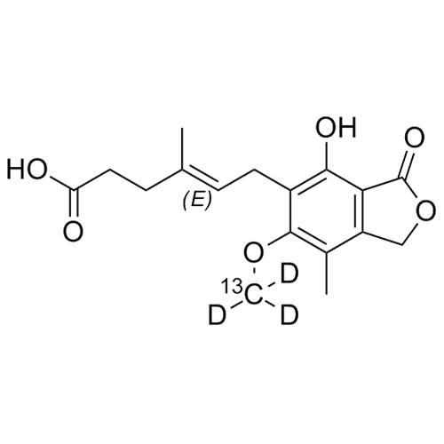 Show details for Mycophenolic Acid-13C-d3 Picture of Mycophenolic Acid-13C-d3