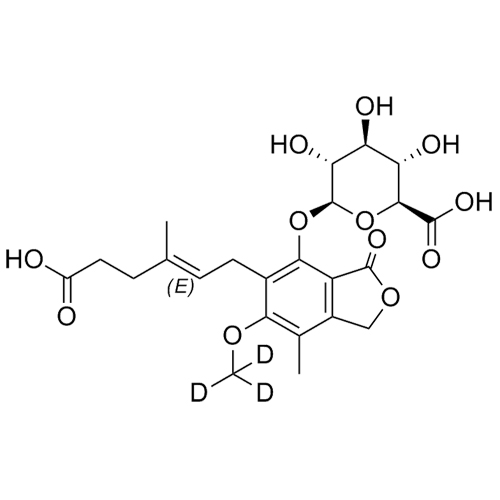 Show details for Mycophenolic Acid-d3 Phenyl Glucuronide Picture of Mycophenolic Acid-d3 Phenyl Glucuronide