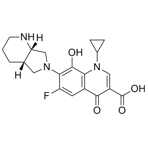 Show details for Moxifloxacin EP Impurity E (8-Hydroxy Moxifloxacin) Picture of Moxifloxacin EP Impurity E (8-Hydroxy Moxifloxacin)