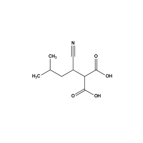 Show details for 2-(1-Cyano-3-methylbutyl)propanedioic acid Picture of 2-(1-Cyano-3-methylbutyl)propanedioic acid