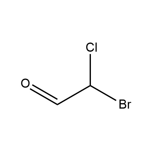 Show details for Bromochloroacetaldehyde Picture of Bromochloroacetaldehyde