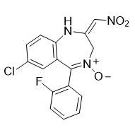 Picture of 7-Chloro-1,3-dihydro-2-nitromethylene-5-(2-fluorphenyl)-2H-1,4-benzodiazepine-4-oxide