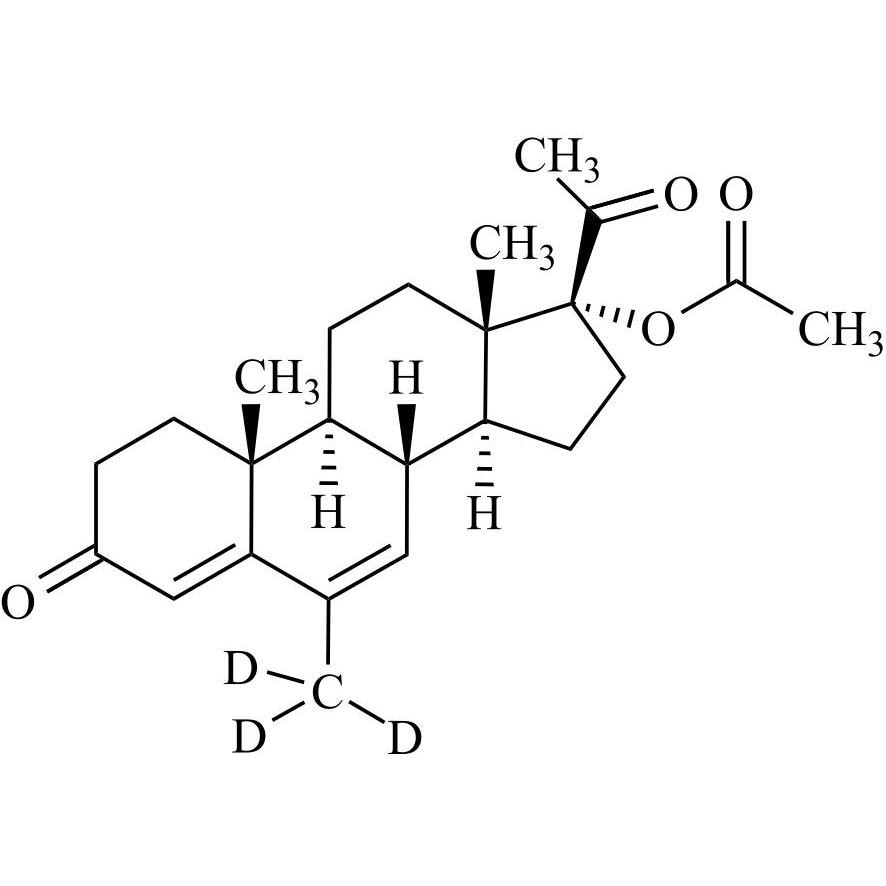 Picture of Megestrol Acetate-d3 (Medroxyprogesterone Acetate EP Impurity G-d3) (6-Methyl-d3)