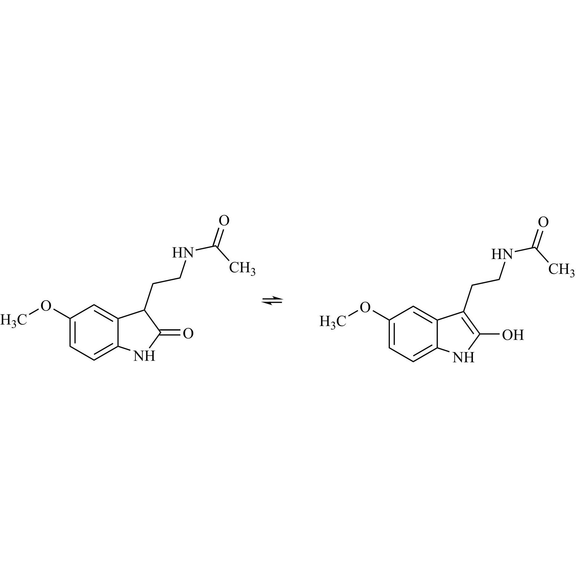 Picture of 2-Hydroxy Melatonin (Mixture of Tautomeric Isomers)
