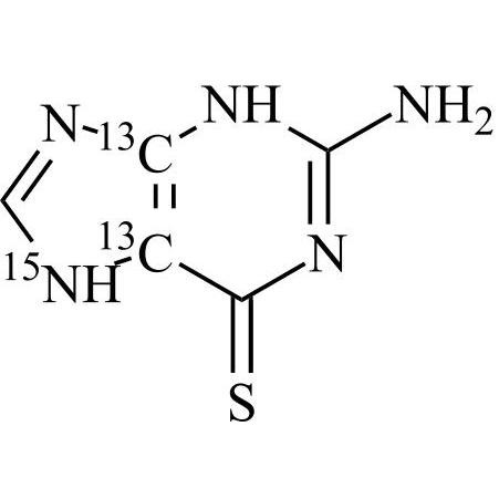 Picture of 2-Amino-6-mercaptopurine-13C2,15N