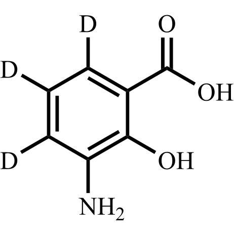 Show details for Mesalazine (Mesalamine) EP Impurity F-D3 Picture of Mesalazine (Mesalamine) EP Impurity F-D3