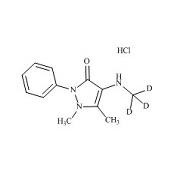 Show details for Metamizole EP Impurity C-d3 HCl (4-Methylamino Antipyrine-d3 HCl) Picture of Metamizole EP Impurity C-d3 HCl (4-Methylamino Antipyrine-d3 HCl)