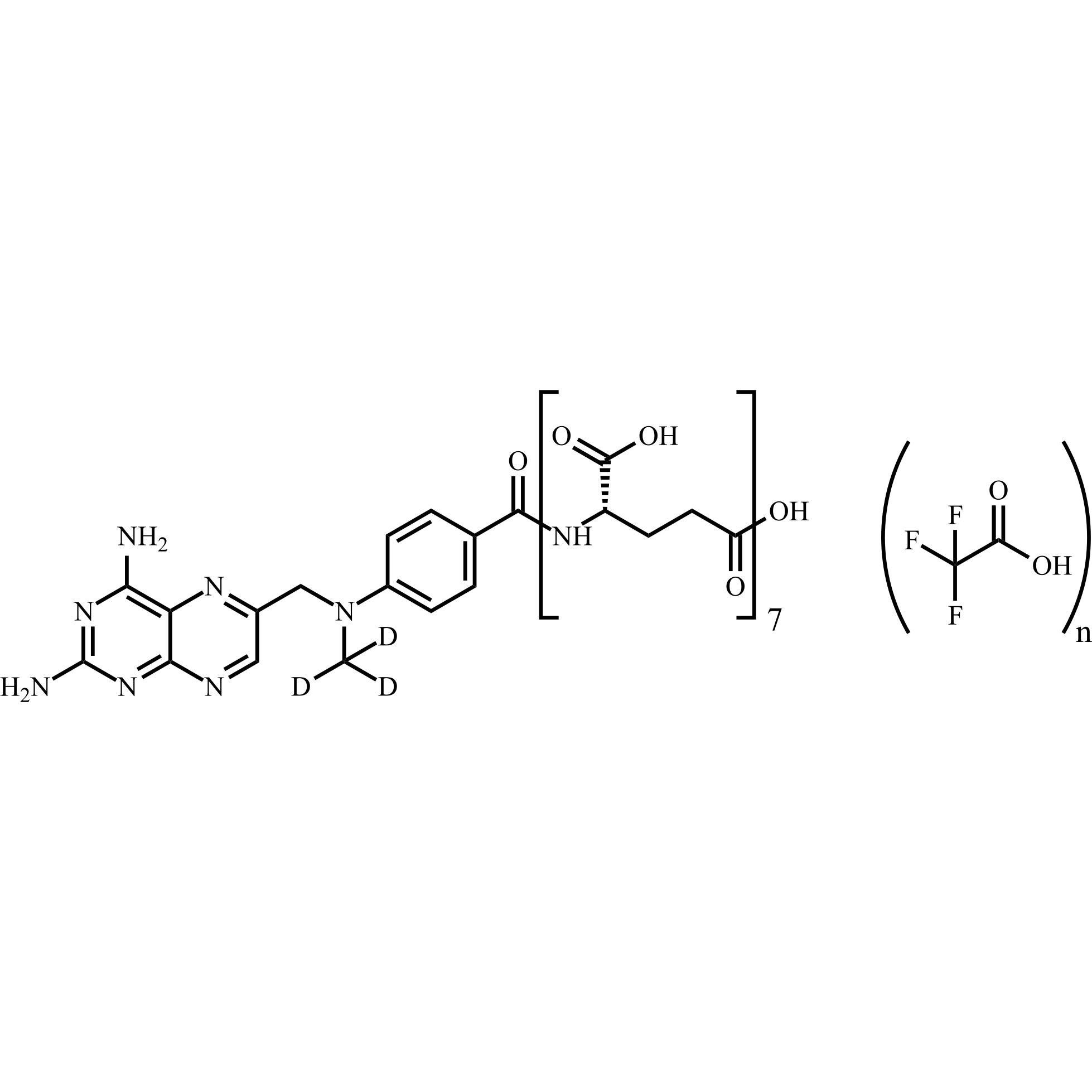 Show details for Methotrexate-d3 Heptaglutamate Trifluoroacetate Picture of Methotrexate-d3 Heptaglutamate Trifluoroacetate