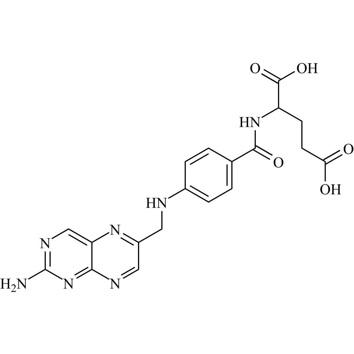 Picture of N-[4-[[(2-amino-6-pteridinyl)methyl]amino]benzoyl]-Glutamic acid