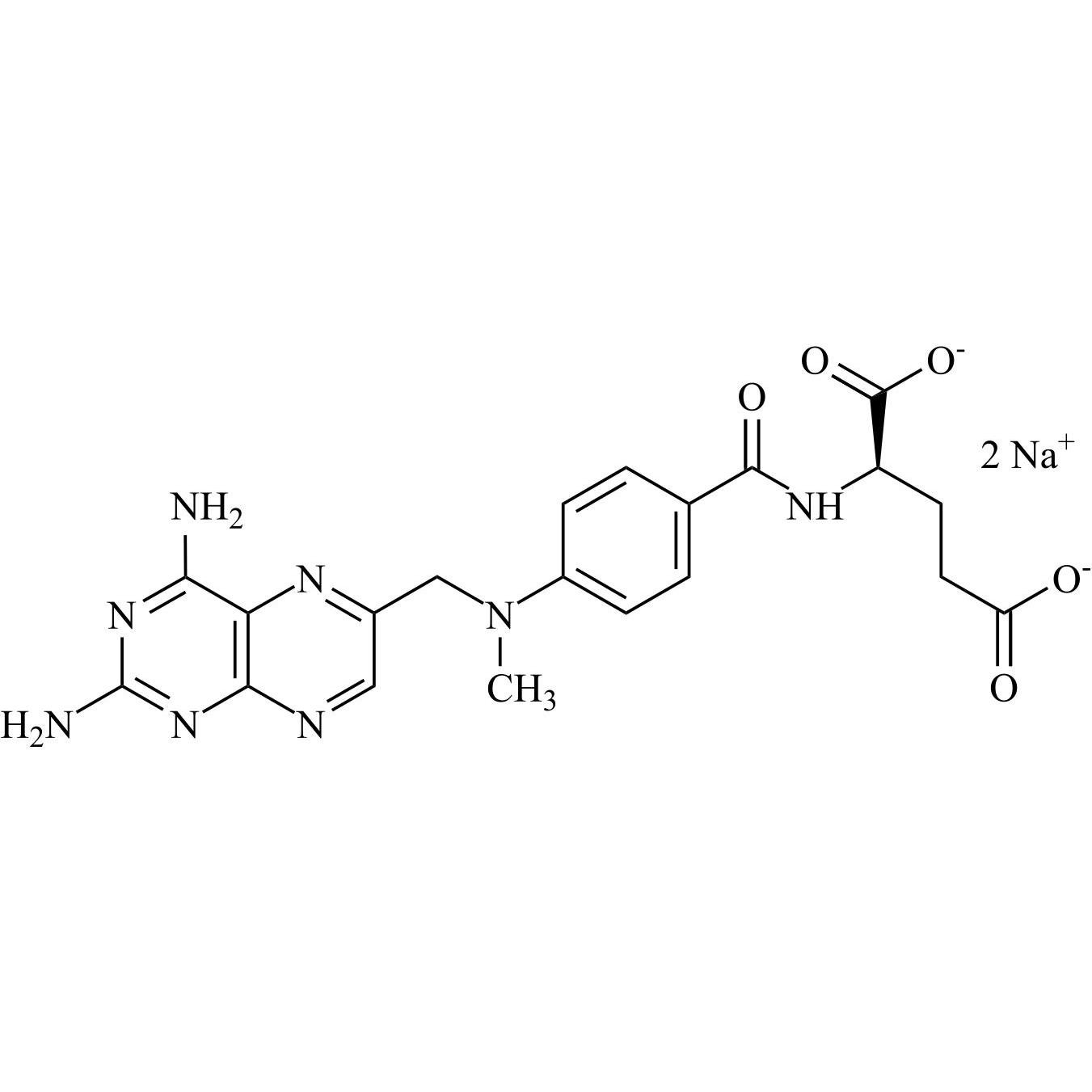Show details for Methotrexate EP Impurity F Disodium Salt ((R)-Methotrexate Disodium Salt) Picture of Methotrexate EP Impurity F Disodium Salt ((R)-Methotrexate Disodium Salt)