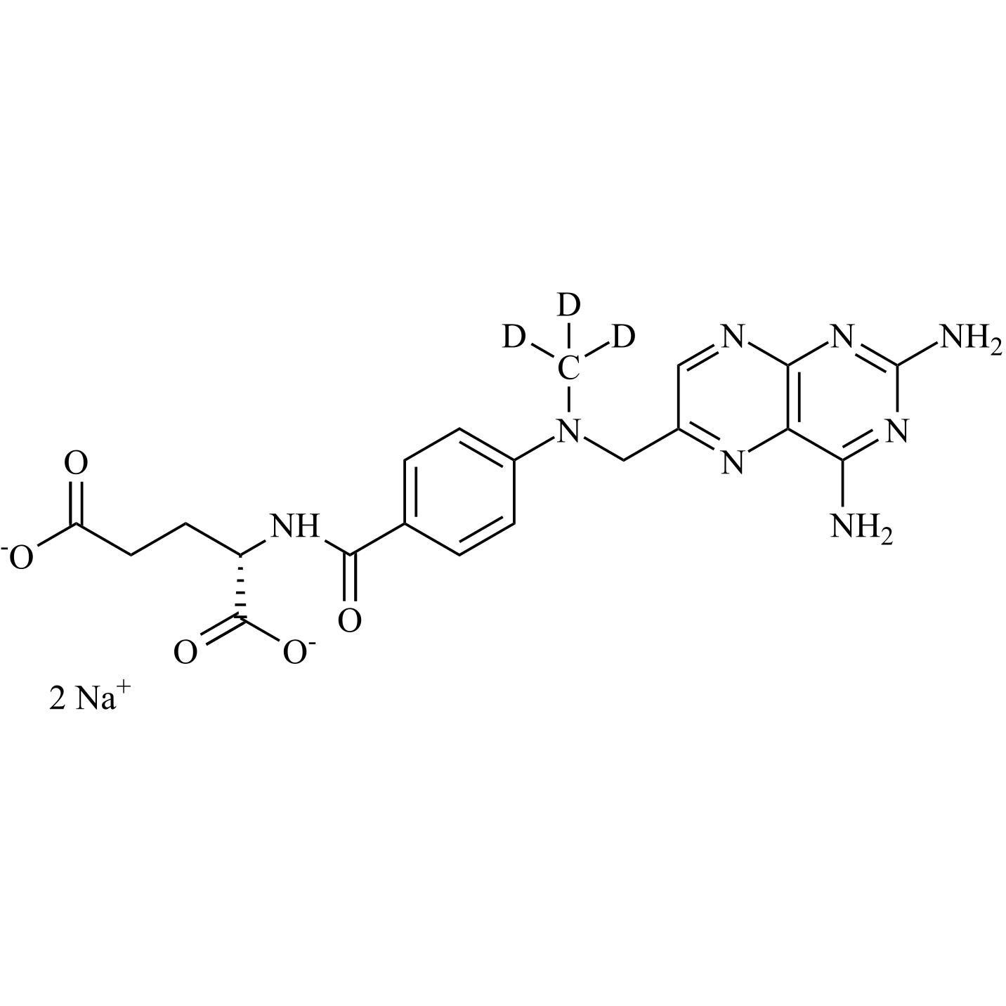 Picture of Methotrexate-13C-d3 Disodium Salt